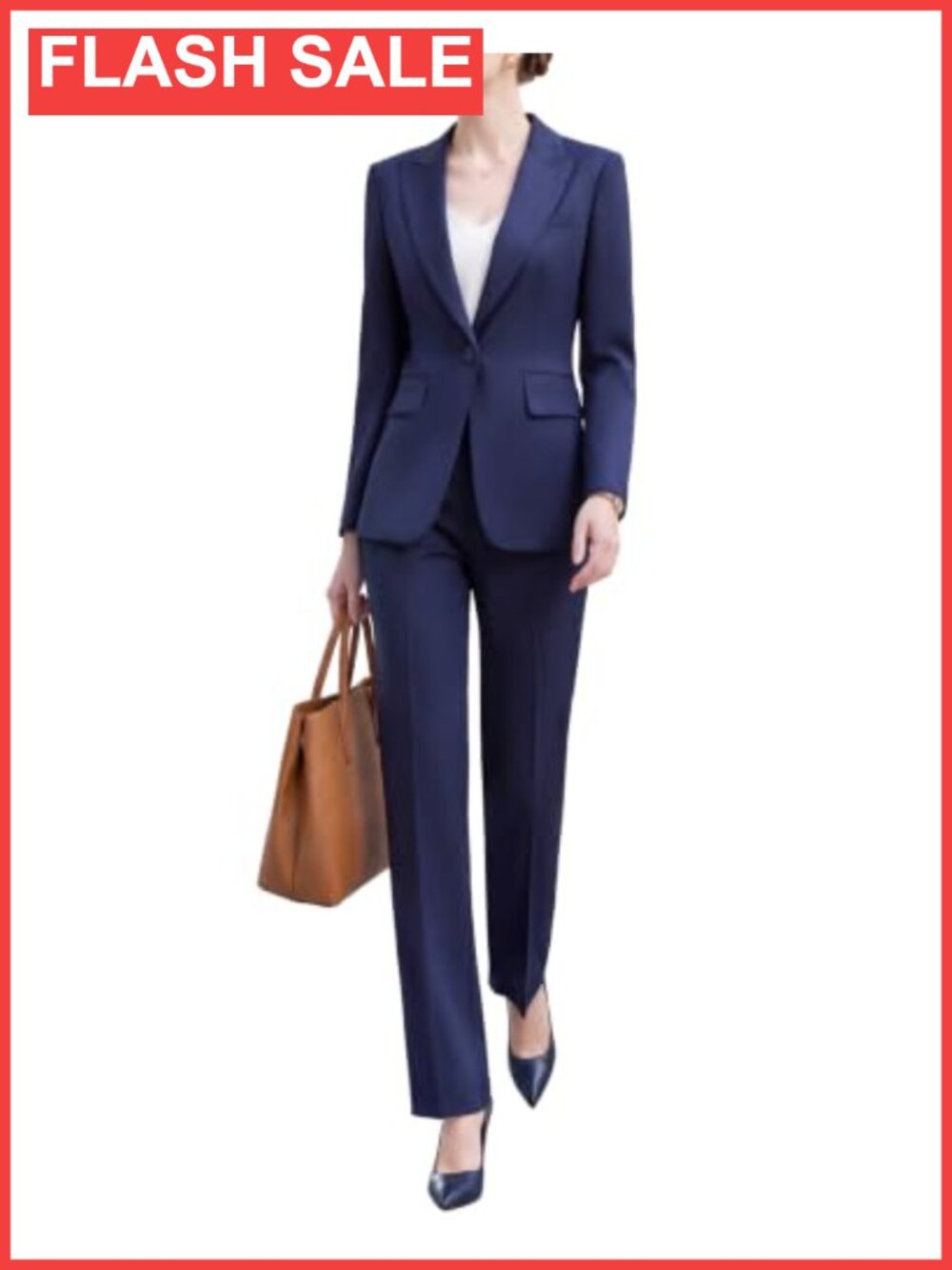 Womens 2 Piece Pantsuit Set Professional Business Suit Wrinkle Resistant